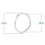 4 tk auto ratta vaher&otilde;nga keskosa r&otilde;ngas, mis sobib teie auto keskavaga 73,1/54,1 73,1/56,1 kuni 73,1-66,6.