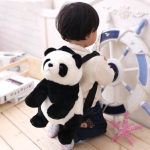 Panda seljakotid T&auml;idisloomakott T&uuml;drukutele Poistele Pl&uuml;&uuml;s Reguleeritavad Koolikotid Lasteaia pl&uuml;&uuml;sist seljakotim&auml;nguasjad Laste kingitused 40x20cm gray