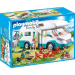 Playmobil 70088 Camping-car et Famille, Family Fun, 135 pi&egrave;ces, Le camping