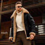 Meeste pluss suuruses matt sametnahast jakk 3XL must