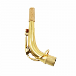 Kullav&auml;rvi messingist Alto h&auml;&auml;lsaksofoni k&uuml;&uuml;narnuki kael saksofonitarvikute jaoks Alto Saxophone kuld