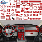 Punane Salongi Armatuurlaua Konsoolipaneeli Raami Dekoratiivne Kate Sisekate 2007-2012 Dodge Nitro jaoks 1X Ignition switch trim