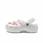 Crocs Klassikalised platvormklotsid EVA Mood Isiksus Lihtsad Klassikalised Mitmek&uuml;lgsed Aukudega Kingad Unisex Valged 34-35 valge