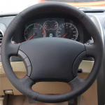 DIY Hand sewing Microfiber Leather Auto Car Steering Wheel Cover For Great Wall Haval Hover H3 H5 Wingle 3 5 Light blue Thread