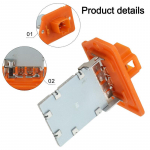 Blower Motor Accessory Blower Motor Resistor HVAC System Replacement Easy tallation High Reliability Plastic Material