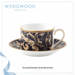 Wedgwood Cornucopia tumesinine tass ja alustass