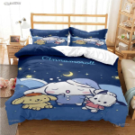Cinnamoroll Joonisfilm Armas K&otilde;ik hooajad Tekikate Tekk Voodipesu Komplektid Pehme Tekikate ja Padjap&uuml;&uuml;rid &Uuml;he-/Kahe-/Queen-/King-suuruses EU Twin 135x200cm blue