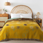 Puuvillane Gaas Jacquard Viskepadi R&auml;tik Tekikate Tekk Kontori Uinakutekk Majapidamise Diivanir&auml;tik Diivani Voodi Katteks Kasutamiseks 150x200cm