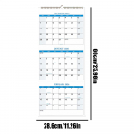 Vertikaalne 2026 Seinakalender Suur Vertikaalne 3 Kuu Kalender Planeerijad Korraldajad Koosolekun&otilde;udlikule M&auml;rkmikule P&auml;evakava Seinale Kodune valge