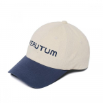Verutum Front Logo Two Tone Bio Washing Cap Ivory Navy Hw Bc009b Single option