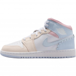 Air Jordan 1 Mid SE GS Poolsinised Laste tossud Kahvatu-Kreemjas Valge IB7057-403 35.5