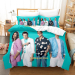 Hip Hop Weezer B&auml;ndi Voodipesukomplekt Multikas Anime Kolmeosaline Komplekt T&auml;iskasvanu Laps Magamistoa Kolmeosalised Komplektid 3D Kawaii Suvine Tekk EU Single(135*200cm)3pcs