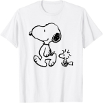 P&auml;hklid - Snoopy Woodstocki jalutusk&auml;igu T-s&auml;rk S valge