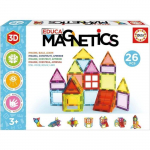 Jeu &eacute;ducatif - EDUCA Magnetics - Construction 3D magn&eacute;tique avec 26 pi&egrave;ces pour stimuler la cr&eacute;ativit&eacute; des enfants