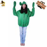 T&auml;iskasvanud paar naljakas kaktus, Halloweeni kost&uuml;&uuml;m, naljakas &uuml;hes t&uuml;kis lava cosplay peokost&uuml;&uuml;m One size fits all blue