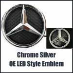 OE stiilis esiv&otilde;re kroomitud t&auml;he embleemi ja h&otilde;bedase m&auml;rgiga, sobib Mercedes Benz ML-klassile W166 2012-2015 ML250 ML350 ML400 ML500 ML550