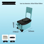 Wingning 35L Multifunktsionaalne isoleeritud kalastuskarp koos ridvaga Backrest Empty Box Version