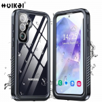 IP68 Veekindel &Uuml;mbris Samsung Galaxy A56 A35 A15 A17 A55 S25 FE S26 Ultra S24 jaoks P&otilde;rutuskindel Sertifitseeritud T&auml;ielik Kehakaitse Samsung S23 must
