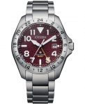 Citizen Promaster Land Eco-Drive GMT 200M Meeste k&auml;ekell BJ7150-50W punane