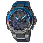 CASIO MTG B2000 200m Veekindel P&auml;ikeseenergia Kvartsliikumine Vaikrihmaga K&auml;ekell Meeste Kellad Must Tihvt MTG-B2000YST-1AJR Black Dial