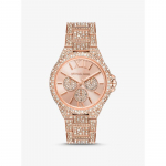 Michael Kors Suur Camille Pav&eacute; Roosa Kuldse Tooniga K&auml;ekell MK6961 roosa kuldne v&auml;rv