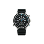 SEIKO p&auml;ikesetoitega mehhanism Silikoonrihmaga K&auml;ekell Meeste Kellad Must sihverplaat SNJ035P1
