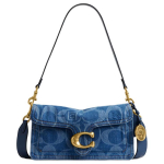 Coach X CLOT Koost&ouml;&ouml; Tabby 26 Metallik Logoga Kangast Crossbody &Otilde;lakott Keskmine Naiste kotid S&uuml;gav-Indigokarva CDW25-B4YRJ Basic Set (Bag+Dust Bag)