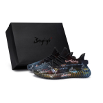 Adidas Originals Yeezy Boost 350 V2 811 Manufacturing, Roman Encounter, Special Shoe Box Low top Casual Shoes Unisex HQ4540(Team80-S-BOX) 39⅓ black