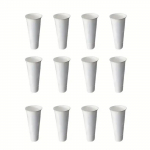 12 TK Lillede v&auml;ljapaneku &auml;mbrid Valge plastist taimealus Koonilised &auml;mbrid Taimepott Kodu Terrassi R&otilde;du Aia jaoks valge