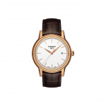 Tissot Carson Seeria Kvartsmehhanism Minimalistlik Retro Veekindel Kell Meeste kellad Valge Teras Nahk T085.410.36.011.00 White Dial Brown Strap