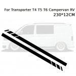 Kleebised suurendavad teie auto visuaalset v&auml;limust mustade k&uuml;lgribadega Kleebiste kleebised s&otilde;idukile Transporter T4 T5 Campervan RV CHINA