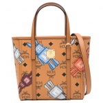 MCM Mini T&otilde;stetav Kott Konjak Visetos Roboti Prindiga Nahast K&auml;ekott Eemaldatava Ristkorra Rihmaga Igap&auml;evaseks S&otilde;itmiseks ja Ostlemiseks MWPGSMT07CO001 Basic Set (Bag+Dust Bag)
