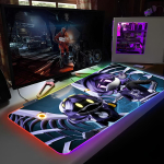 M&auml;ng M-Murder Drones Hiirematt RGB Taustvalgustusega Hiirematt S&uuml;learvuti Hiirematt S&uuml;learvuti M&auml;nguri Arvutilaud M&auml;ngutarvikud RGB600x300x3mm gray