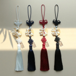 Korea traditsiooniline s&otilde;lm Norigae Hanbok aksessuaar 4 v&auml;rvi White.