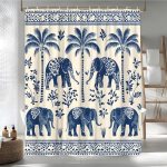Boho Troopiline Elevandi Du&scaron;ikardin Aafrika Etniline India Mandala H&otilde;imud Paisley P&uuml;ha Loom Unikaalsed Lehed Retro Esteetika W180H200(CM)-1 Pcs white