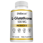 L-glutatioon (V&auml;hendatud) 500 mg Toidulisand, 120 kapslit pudelis 120 Capsules gray