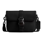 Coach League 19 Br&auml;ndi logo Magnetiline sulgur Sile nahk &Otilde;la-ristkorralik kott V&auml;ikesed naiste kotid Must CY989-BLK Basic Set (Bag+Dust Bag)
