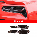 Chevy Corvette C7 2014-2019 jaoks ABS mustaks v&auml;rvitud Auto Tagumine Tagatuli Tagumised udutuled Blackout kate sisekujundus kleebis Auto Tarvikud