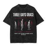 Three Days Grace Alienation Tour R&otilde;ivad Pesitud T-s&auml;rgid Unisex Naistele Streetwear Hip Hop T-s&auml;rgid Suvine L&uuml;hike Varrukas S