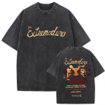 Pestud Vintage Rockib&auml;ndi EXTREMODURO Tuuri T-s&auml;rk Meeste Mood Hip Hop T&auml;navatoidu T-s&auml;rgid Naiste Suvine L&otilde;tv &Uuml;legabariidiline T-s&auml;rk M black