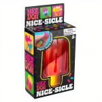 Schylling Needoh Nice Cube Sensoriline Nice-Sicle Stressileevendus Pehme Kuubik &Auml;revusevastane Pigistatav Esemeke Keskendumiseks ADHD-ga Inimestele black