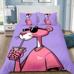 Multikas Roosa leopard Tekikott Laste s&uuml;nnip&auml;evakingitus T&otilde;mblukuga Toakujundus Teismelistele t&auml;iskasvanud Mikrokiud Tekikott 135x200cm