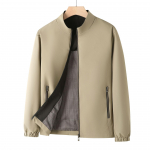 Meeste kevad-s&uuml;gis &otilde;huke stiil keskealiste ja eakate &auml;rijakk, slim fit jakk XL khaki