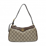 [Kasutatud] Gucci Ophidia v&auml;ike k&auml;ekott 'Beež/Eebenipuu Supreme' - V&auml;ga hea #MHR6IP ONE SIZE