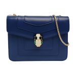 [Kasutatud] Serpenti Forever V&auml;ike Sinine Nahast Madu Pea &Otilde;lakott Crossbody Kott - V&auml;ga Hea #PJLRTJ ONE SIZE blue