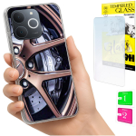 Kaitse&uuml;mbris Realme Note 70T jaoks &Uuml;mbris Foto Case Tagak&uuml;lg&uuml;mbris + 9H Klaas