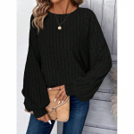 S&uuml;gis-Talvine Mood Naiste Suur Suurus Mugav Kampsun Pullover Naiste Vabaaja &Uuml;hev&auml;rviline Laterna Varrukaga Top M