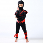 Autentne Jaapani S&otilde;dalaspoiste Laste Ninja M&otilde;rtsuka Peokost&uuml;&uuml;m BlackRed,M