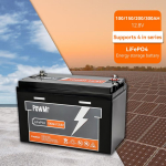PowMr GER laos 100AH 25,6V 2560Wh Toetab paralleel- ja seeriaenergiasalvestust Li-ioonaku 100AH 25.6V 2560Wh