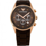Emporio Armani AR5890 Meeste Kronograafkell Pruun 42mm pruun